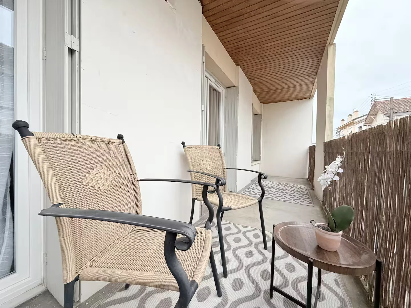 Terrasse d'un logement Airbnb à Agen